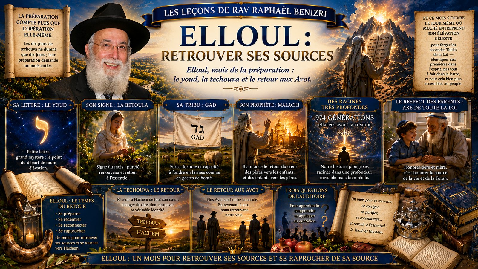 Elloul : retrouver ses sources — cours du Rav Raphaël Benizri