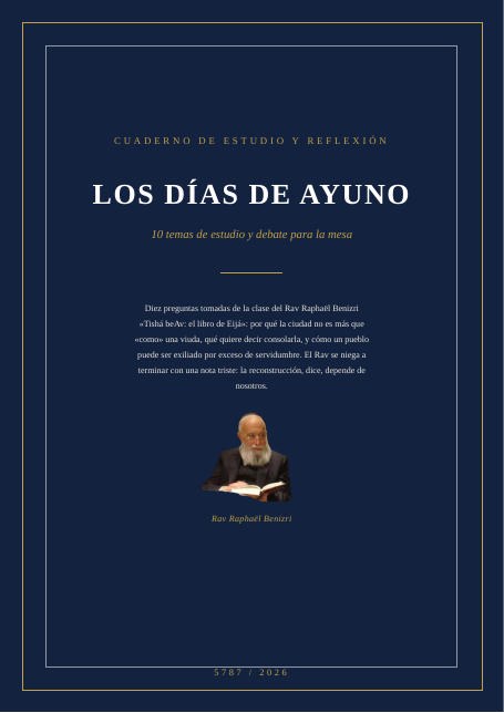 Tishá beAv: el libro de Eijá