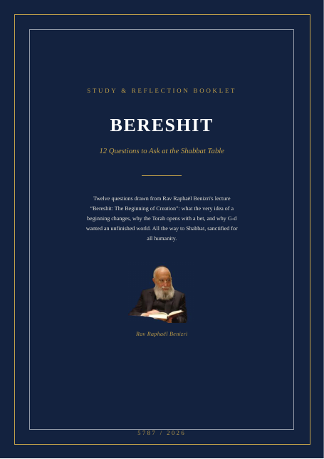 Bereshit — The Beginning of Creation