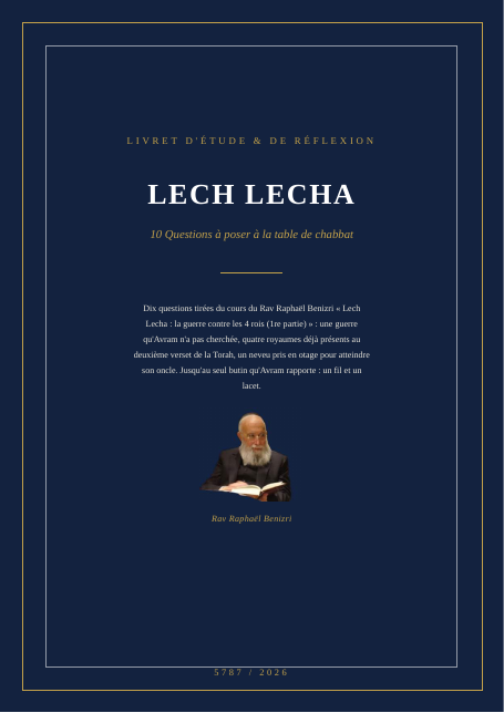 Lech Lecha — la guerre contre les 4 rois (1re partie)