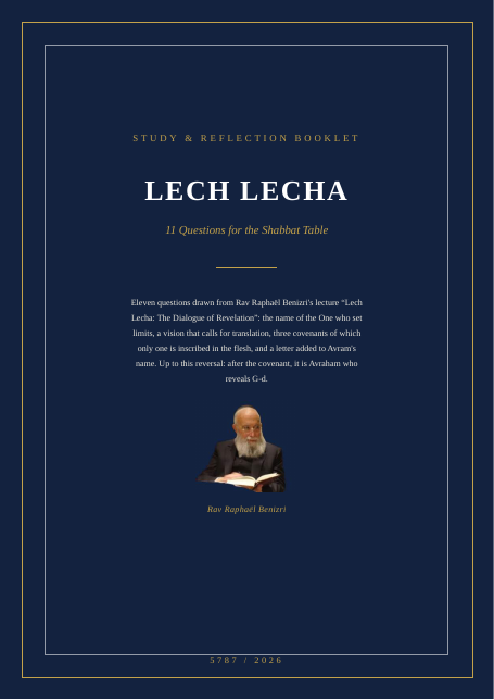 Lech Lecha — The Dialogue of Revelation