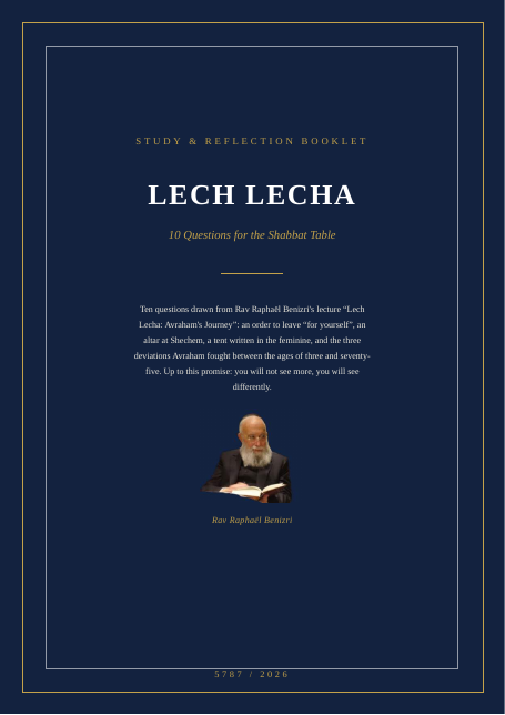 Lech Lecha — Avraham’s Journey