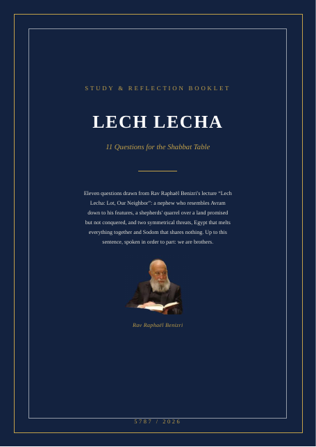 Lech Lecha — Lot, Our Neighbor