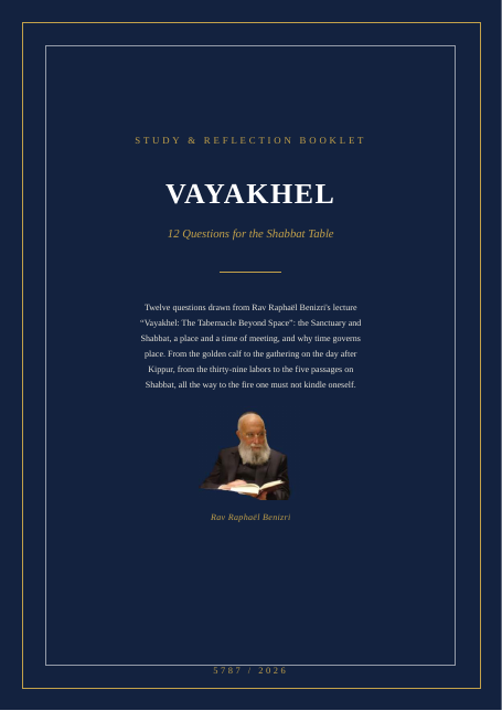 Vayakhel — The Tabernacle Beyond Space