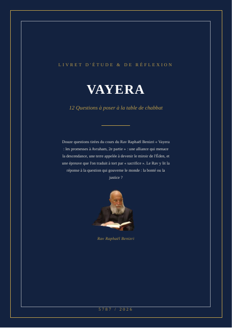 Vayera — les promesses à Avraham, 2e partie