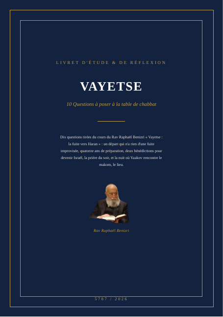 Vayetse — la fuite vers Haran