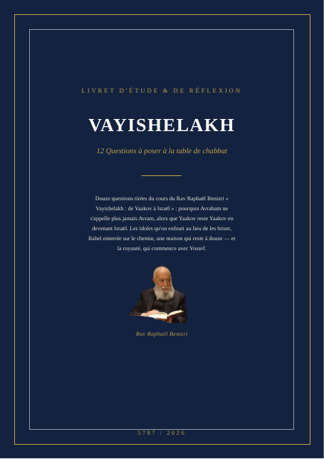 Vayishelakh — de Yaakov à Israël