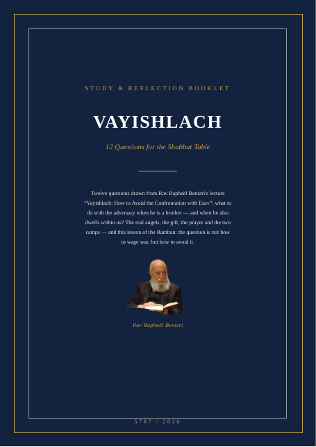 Vayishlach — How to Avoid the Confrontation with Esav