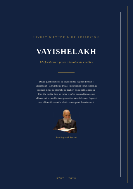 Vayishelakh — la tragédie de Dina