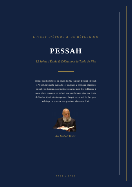 Pessah : Pé-Sah, la bouche qui parle