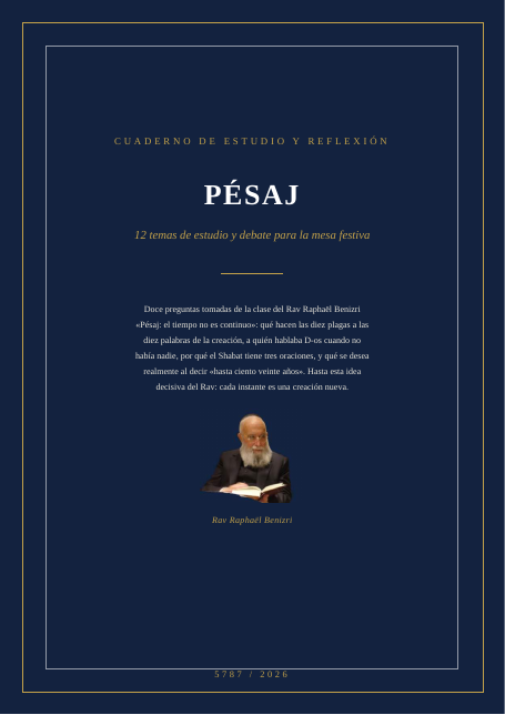 Pésaj: el tiempo no es continuo