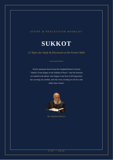 Sukkot: From Kippur to the Sukkah of Peace