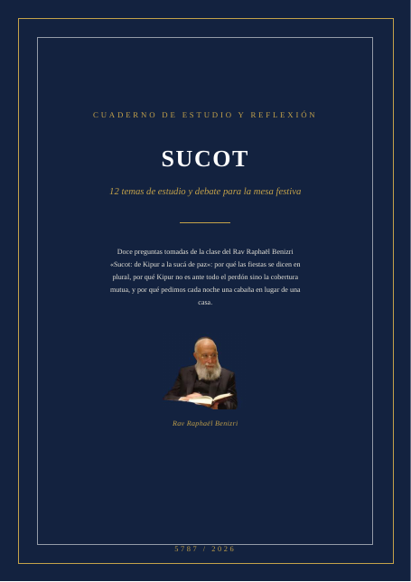 Sucot: de Kipur a la sucá de paz