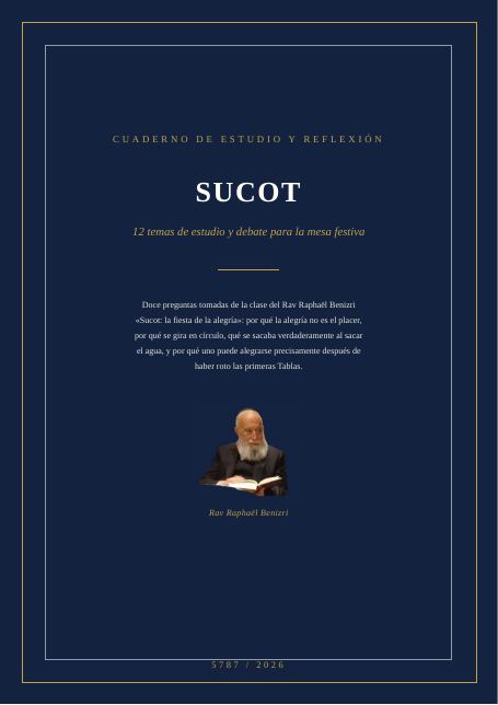 Sucot: la fiesta de la alegría
