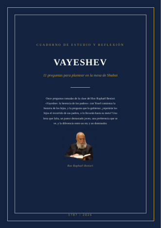 Vayeshev — la herencia de los padres