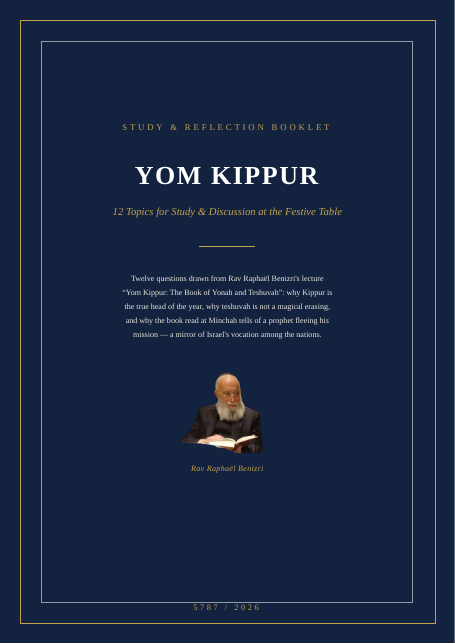 Yom Kippur: The Book of Yonah and the Mission of Israel