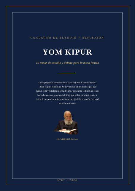 Yom Kipur: el libro de Yoná y la misión de Israel